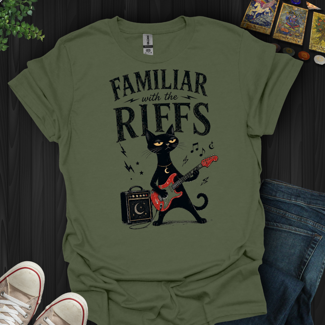 Familiar With Riffs- T-Shirt