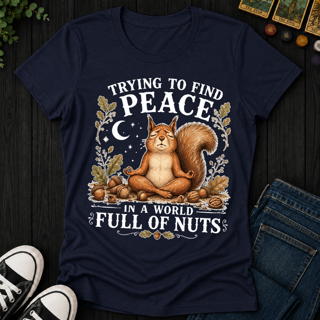 Trying To Find Peace- Women's Fitted Tee