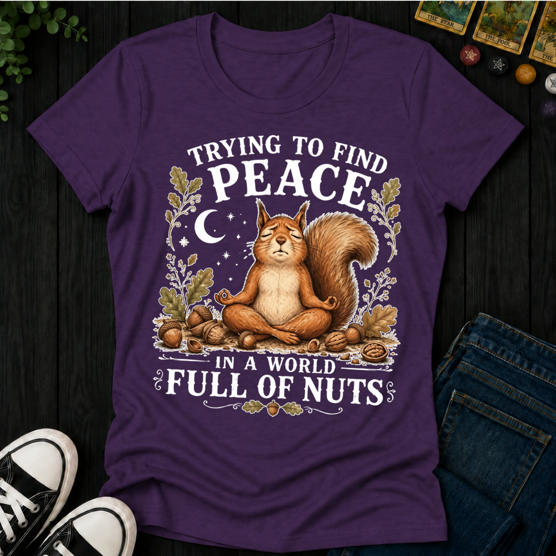 Trying To Find Peace- Women's Fitted Tee