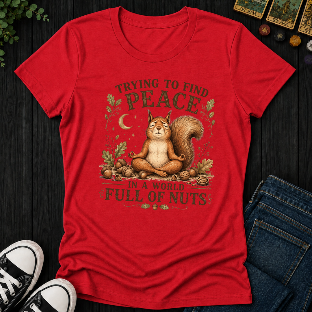 Trying To Find Peace- Women's Fitted Tee