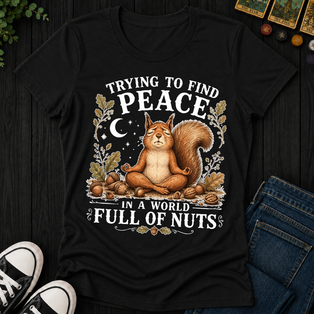 Trying To Find Peace- Women's Fitted Tee