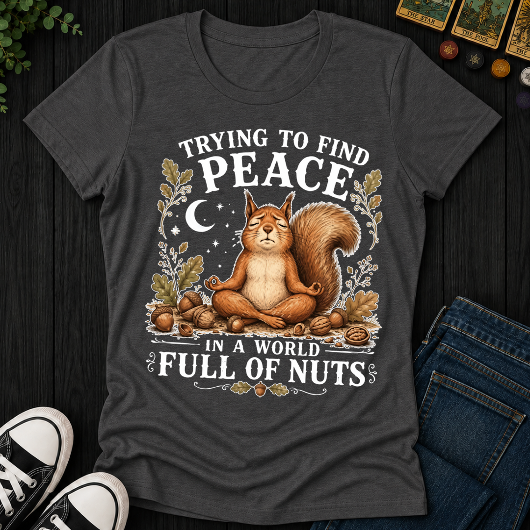 Trying To Find Peace- Women's Fitted Tee