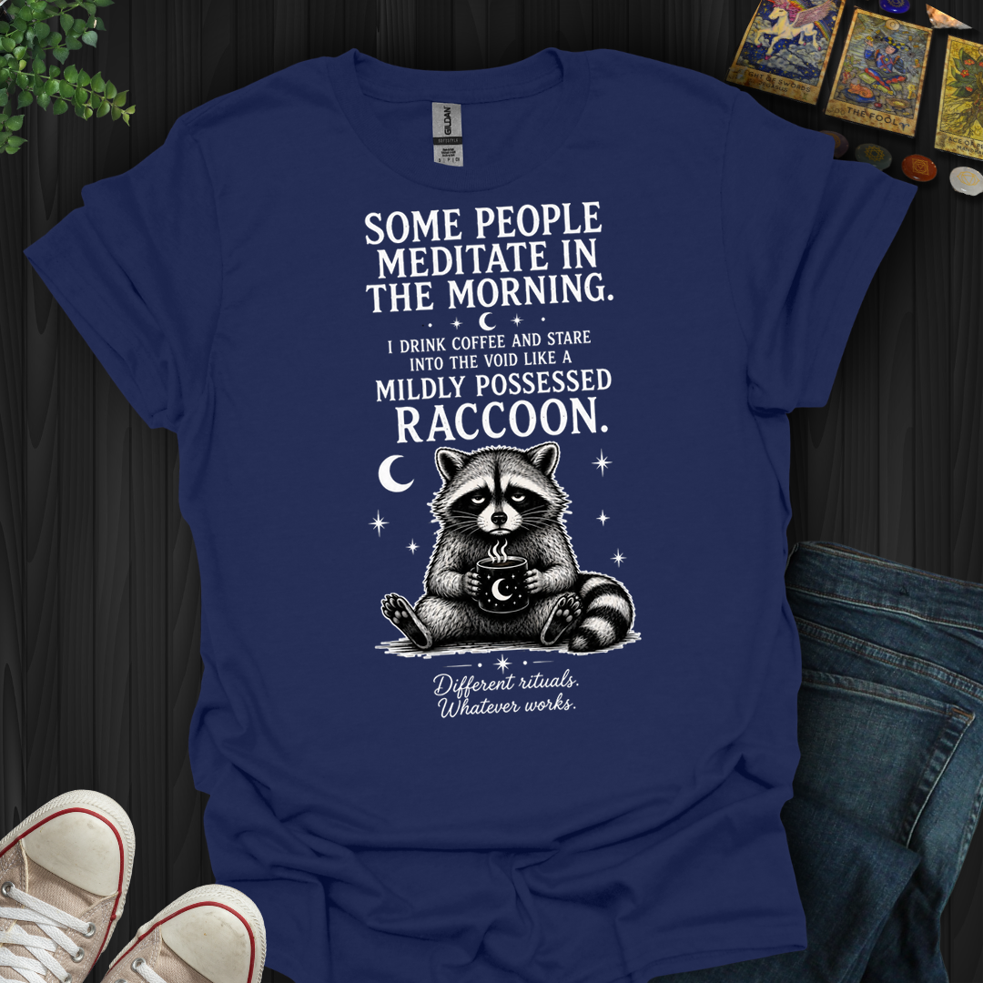 Mildly Possessed Racoon- T-Shirt