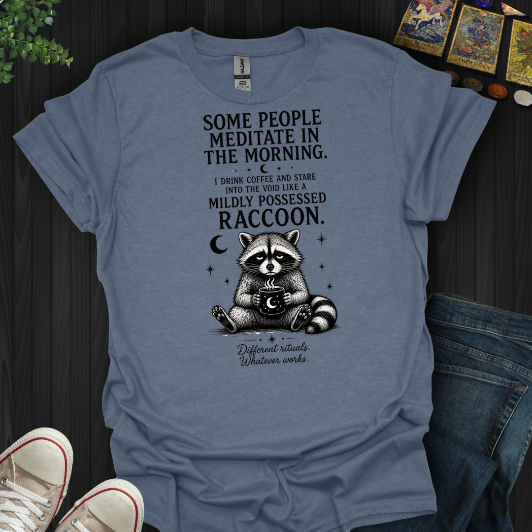 Mildly Possessed Racoon- T-Shirt