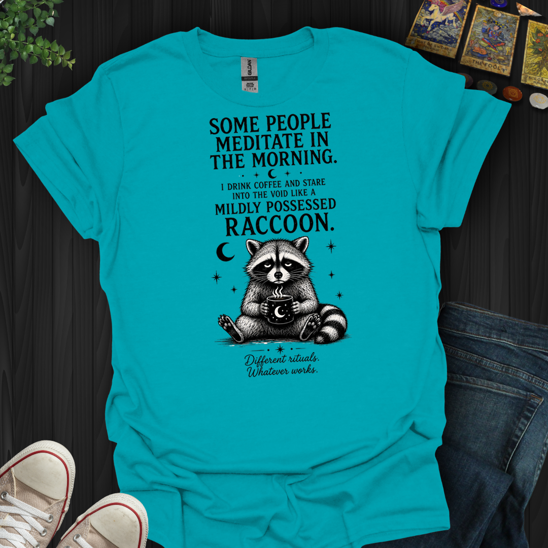 Mildly Possessed Racoon- T-Shirt