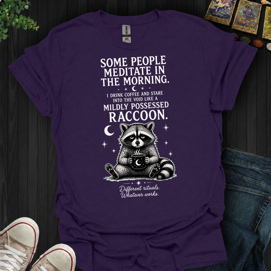 Mildly Possessed Racoon- T-Shirt