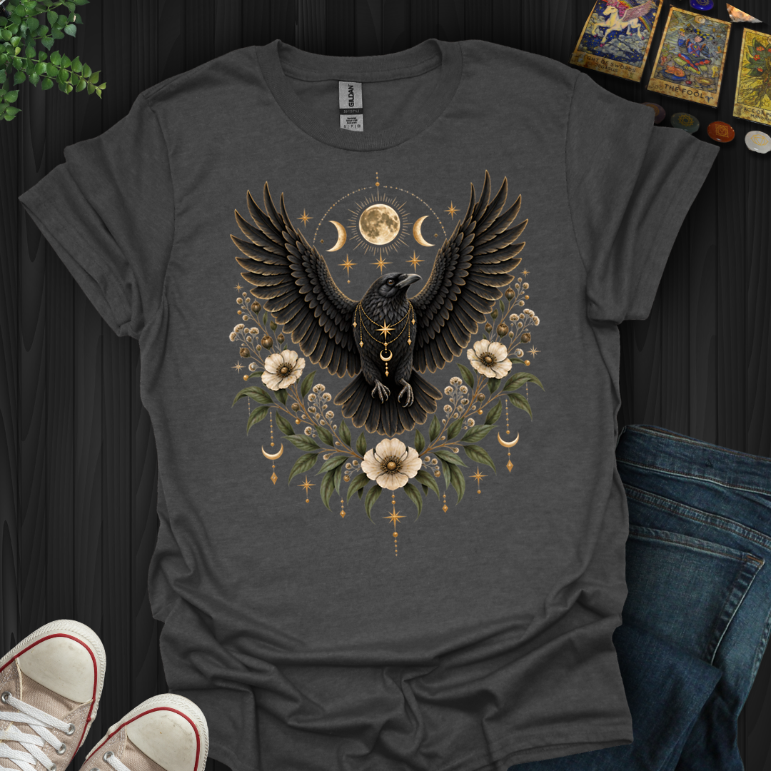Celestial Boho Raven- T-Shirt
