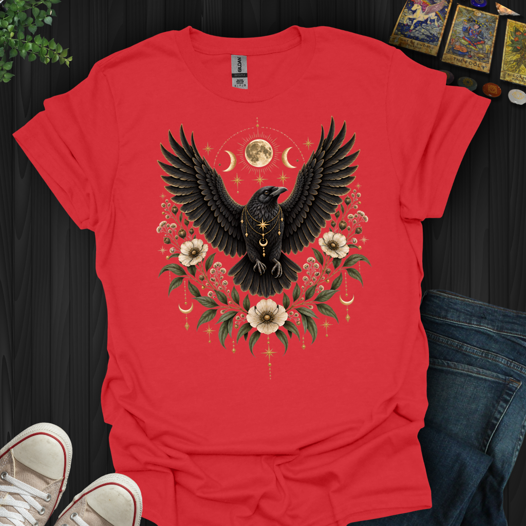 Celestial Boho Raven- T-Shirt