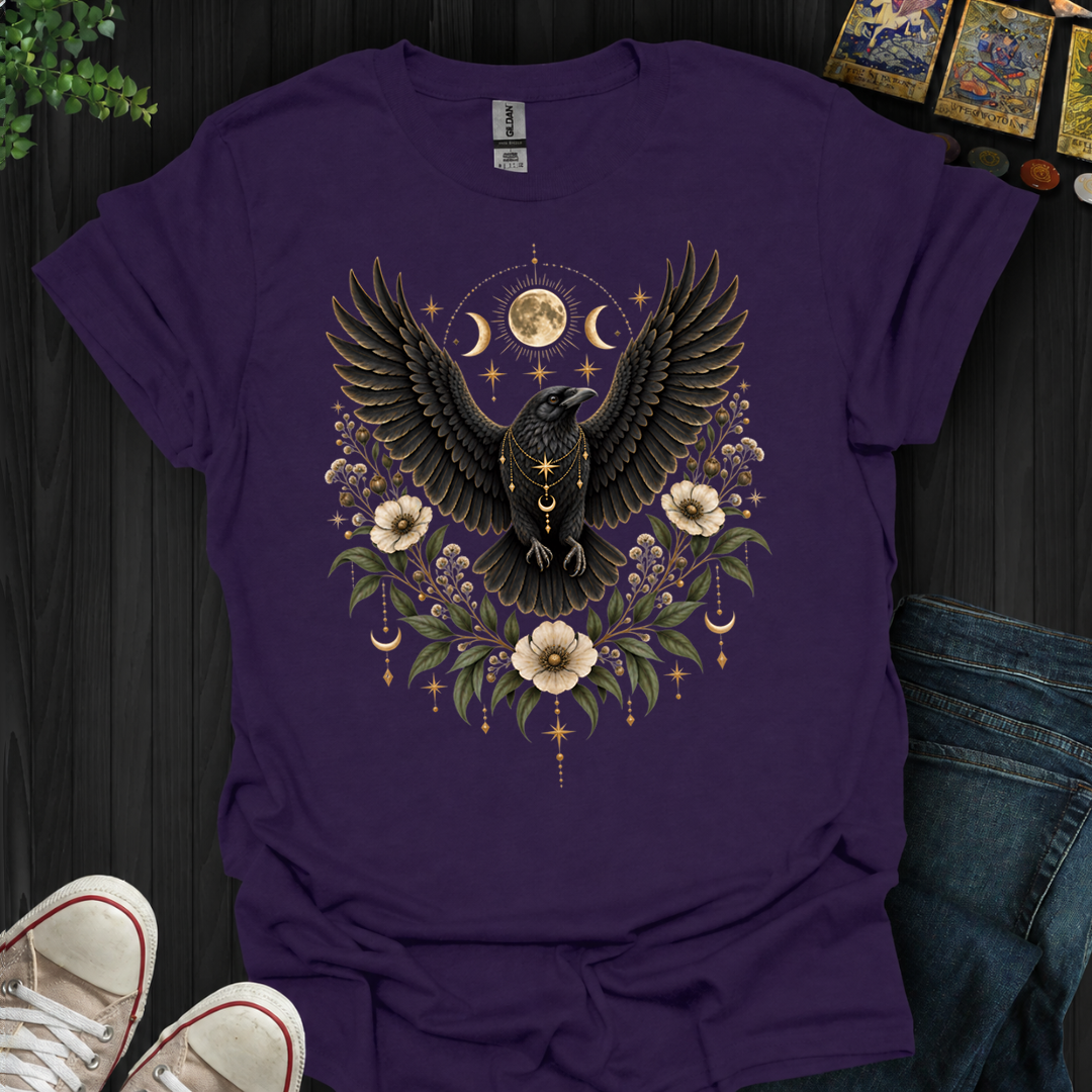 Celestial Boho Raven- T-Shirt