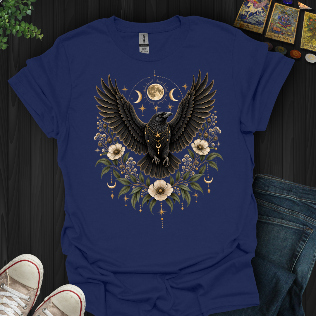 Celestial Boho Raven- T-Shirt