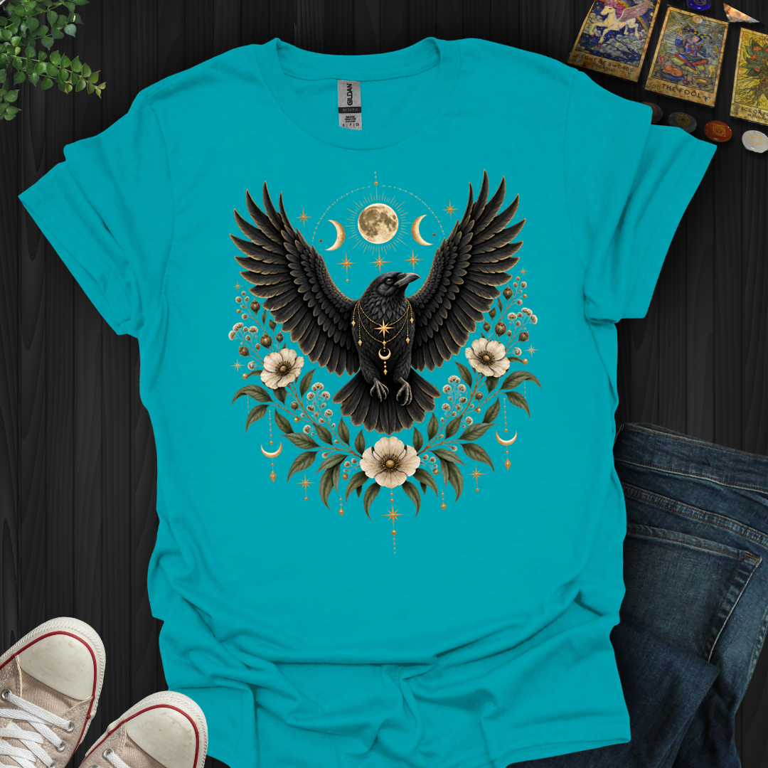 Celestial Boho Raven- T-Shirt