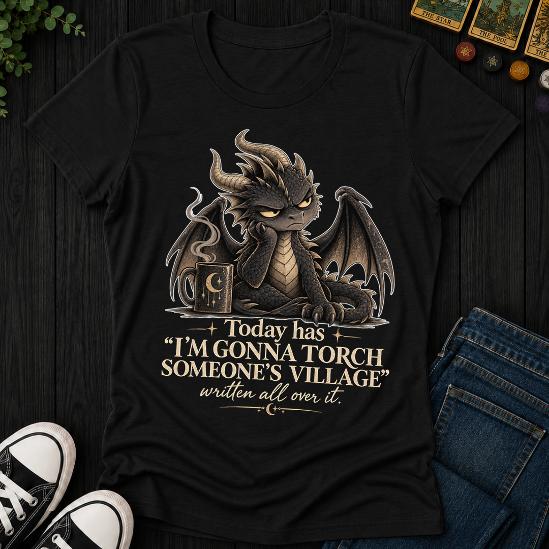 Gonna Torch Someones Village- Women's Fitted Tee