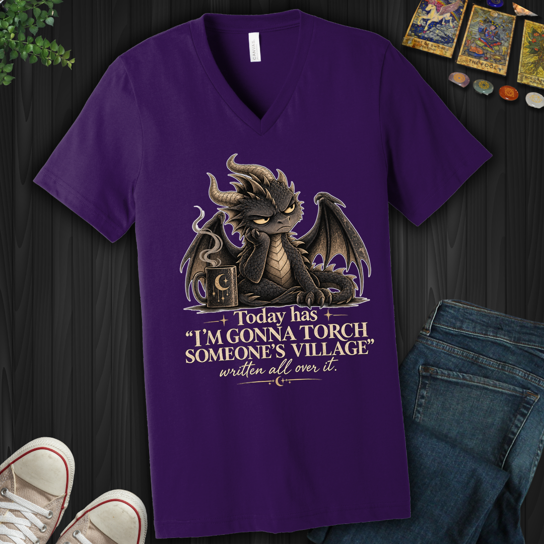 Gonna Torch Someones Village- V-Neck