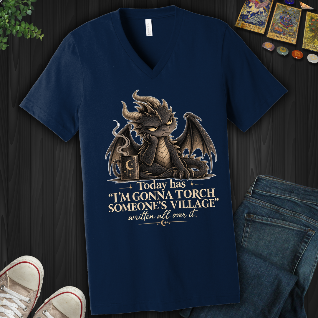Gonna Torch Someones Village- V-Neck