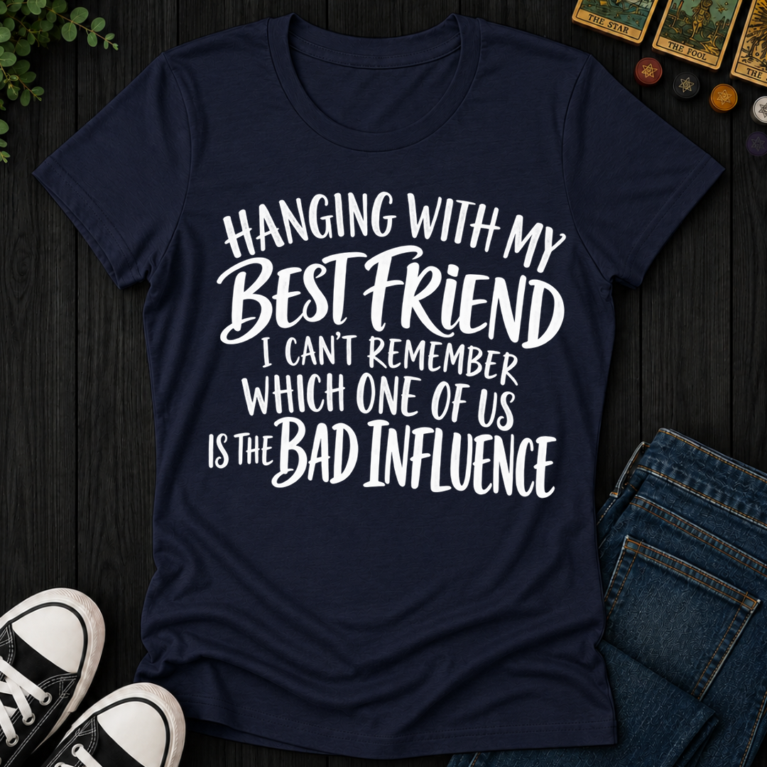 Hanging With My Best Friend- Women's Fitted Tee