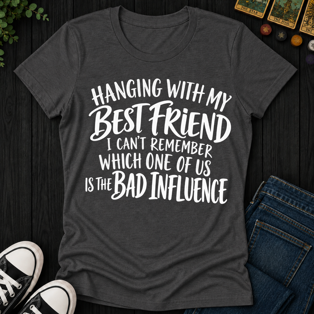 Hanging With My Best Friend- Women's Fitted Tee