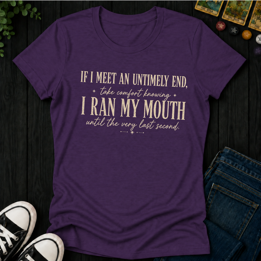 Ran My Mouth- Women's Fitted Tee