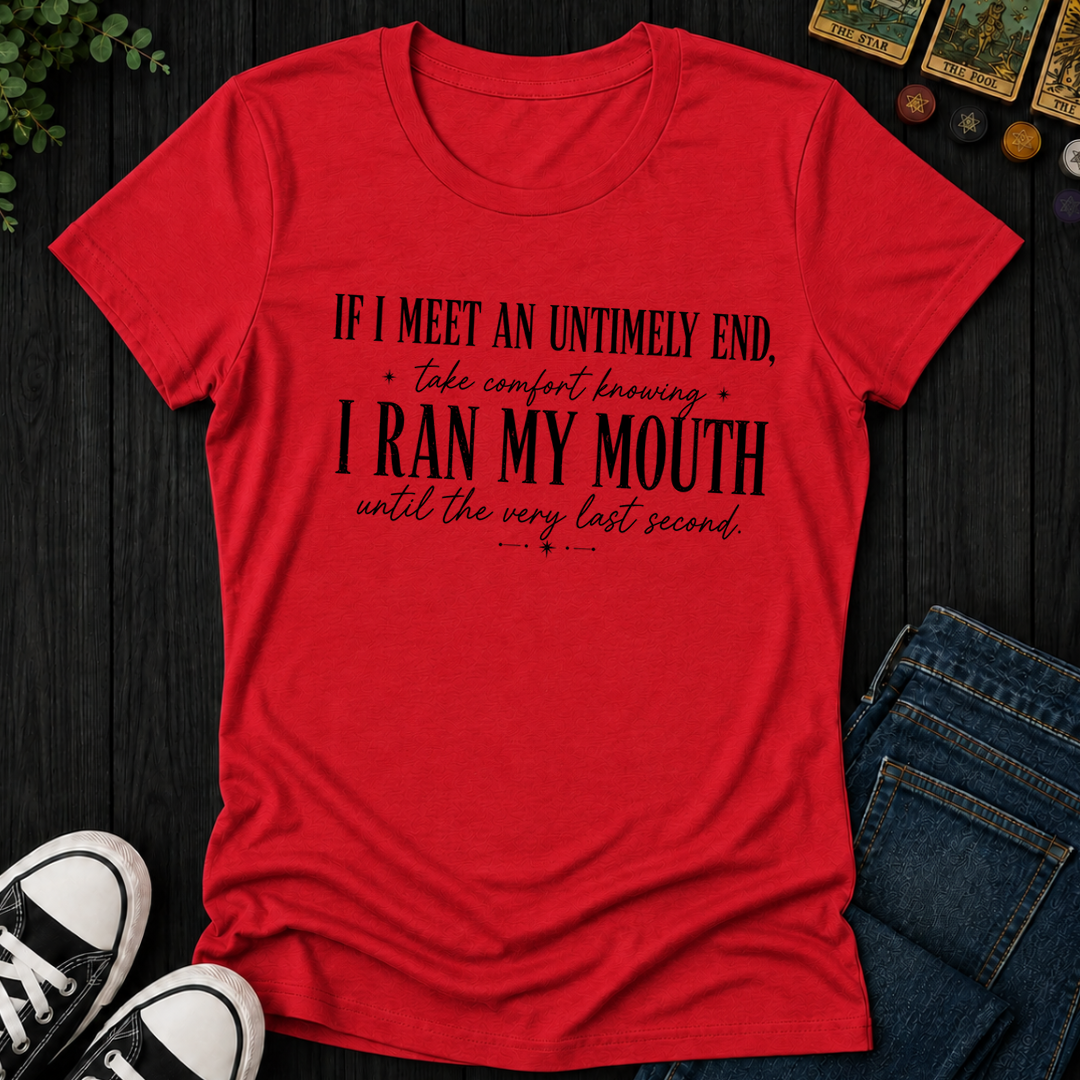 Ran My Mouth- Women's Fitted Tee