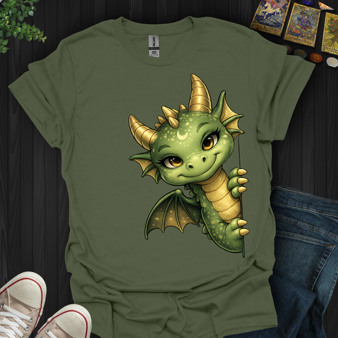 Peekaboo Dragon- T-Shirt