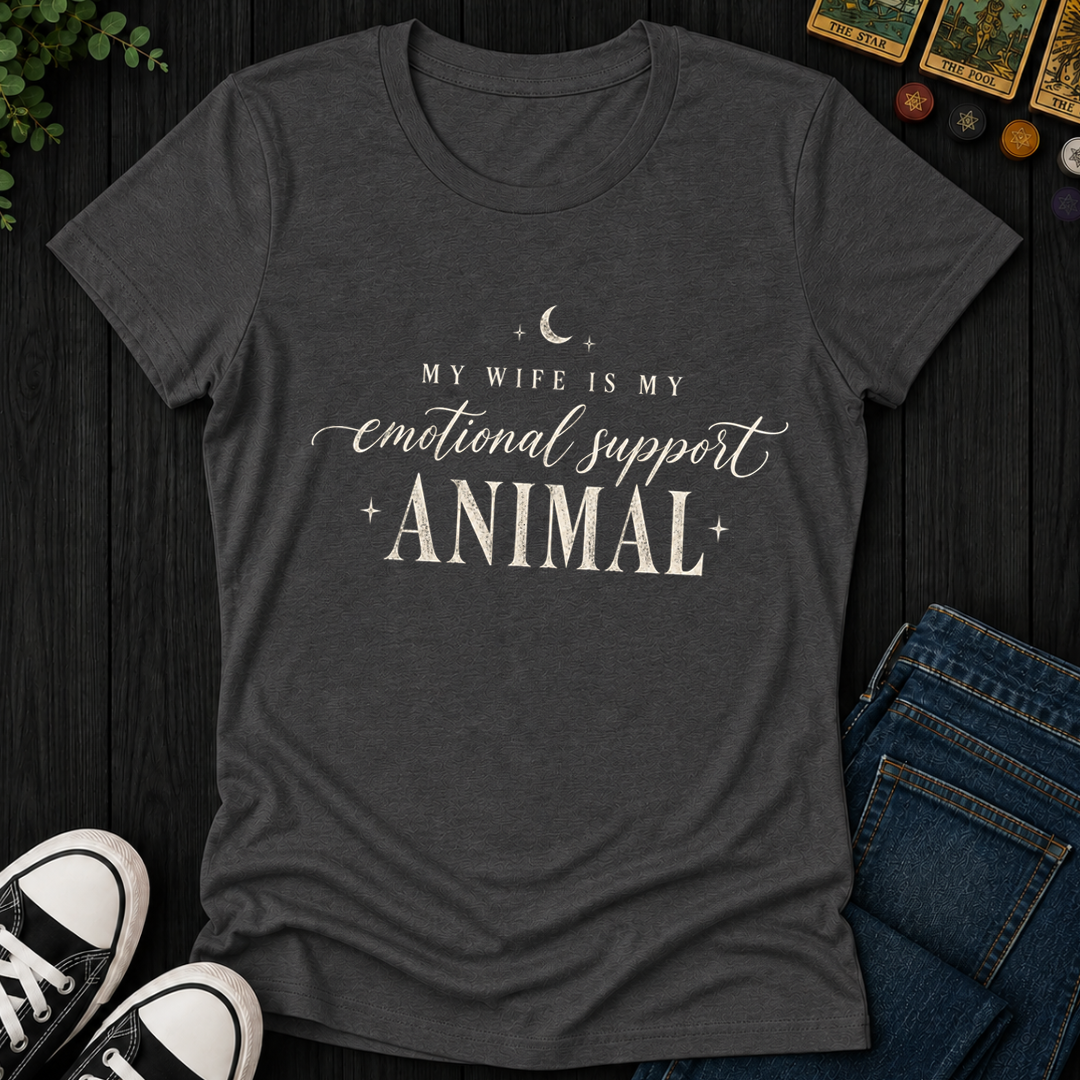 My Wife Is My Support Animal- Women's Fitted Tee