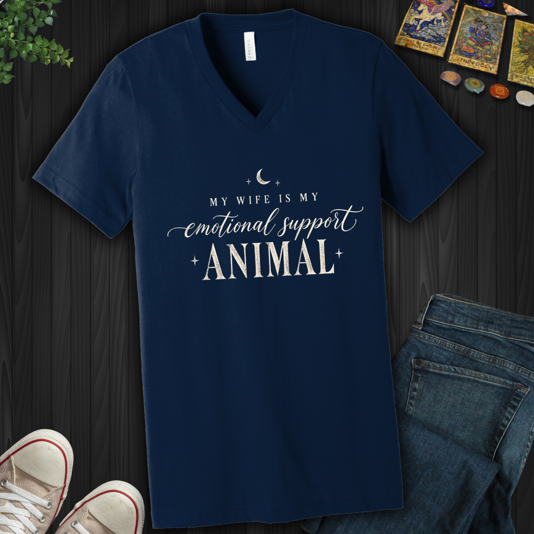 My Wife Is My Support Animal- V-Neck