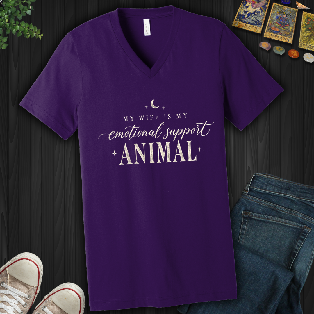 My Wife Is My Support Animal- V-Neck