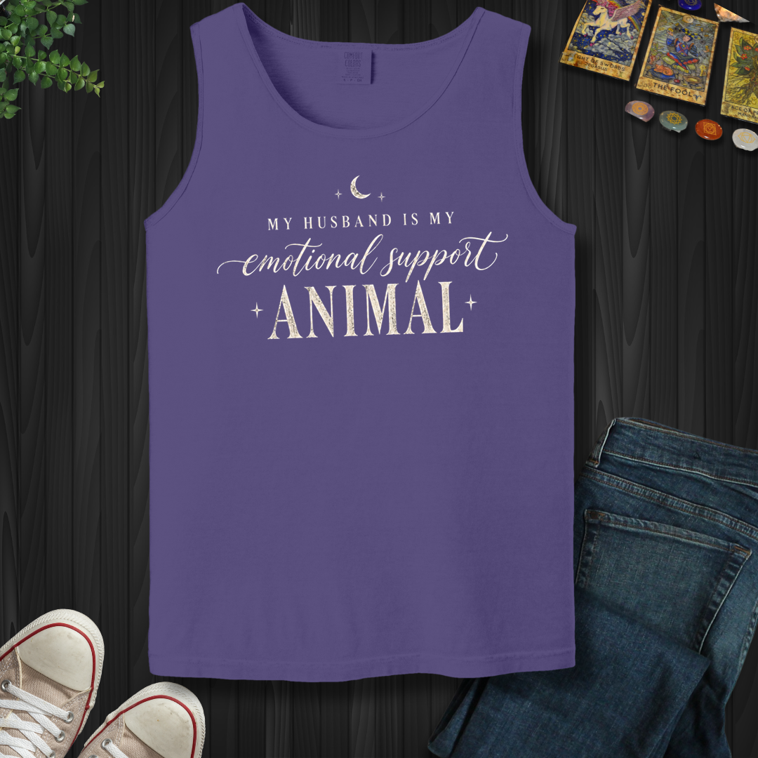 My Husband Is My Support Animal- Tank Top