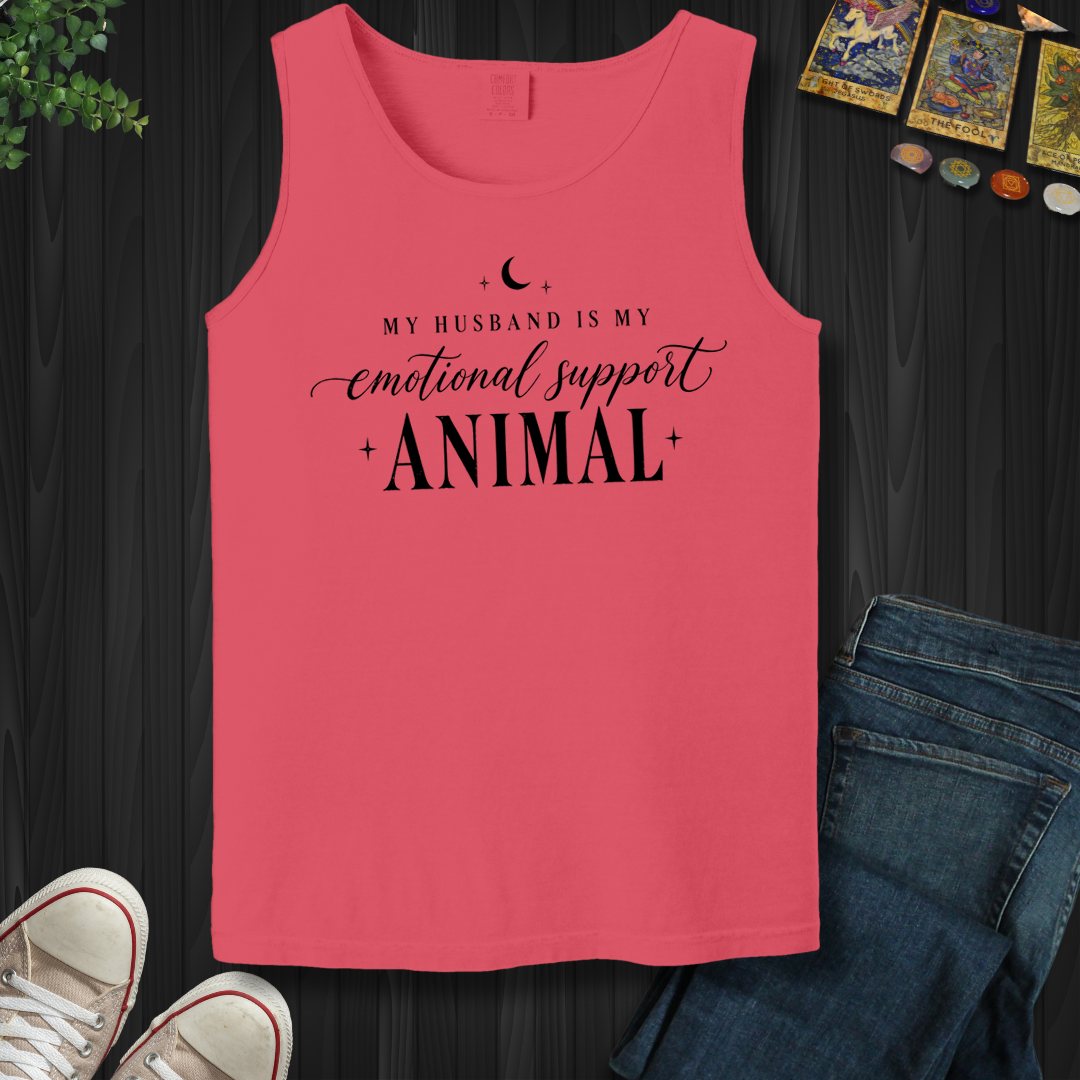 My Husband Is My Support Animal- Tank Top