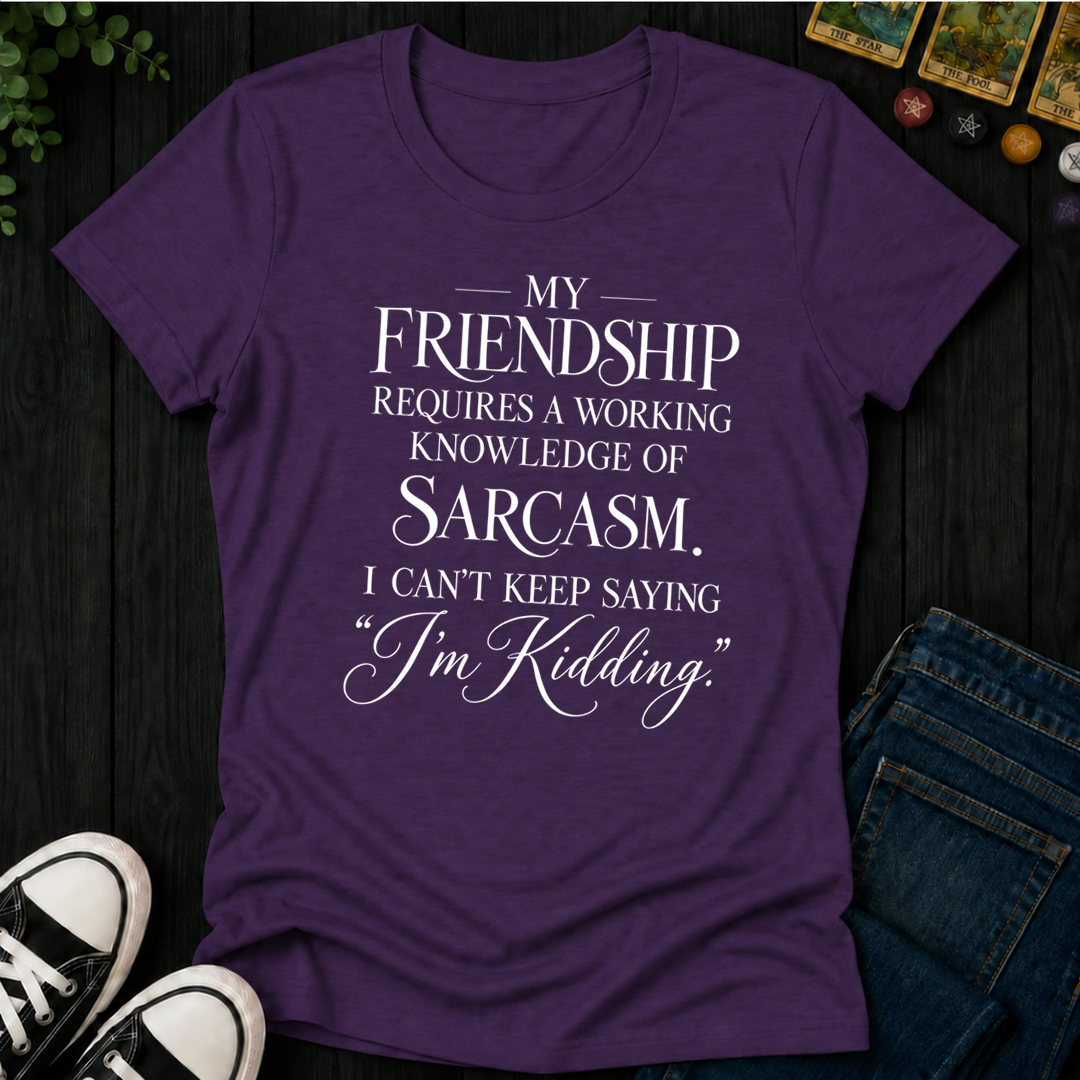 Working Knowledge Of Sarcasm- Women's Fitted Tee