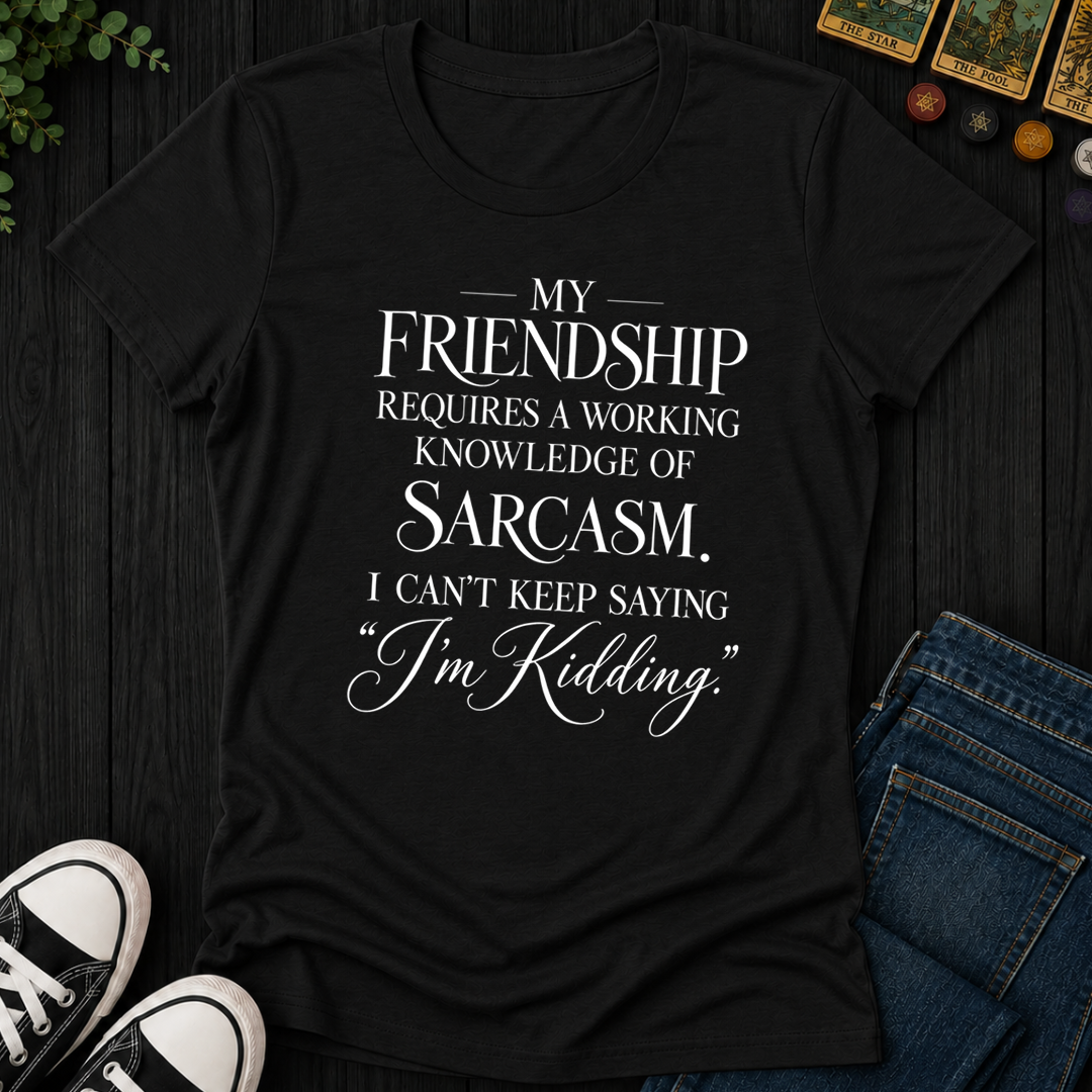 Working Knowledge Of Sarcasm- Women's Fitted Tee