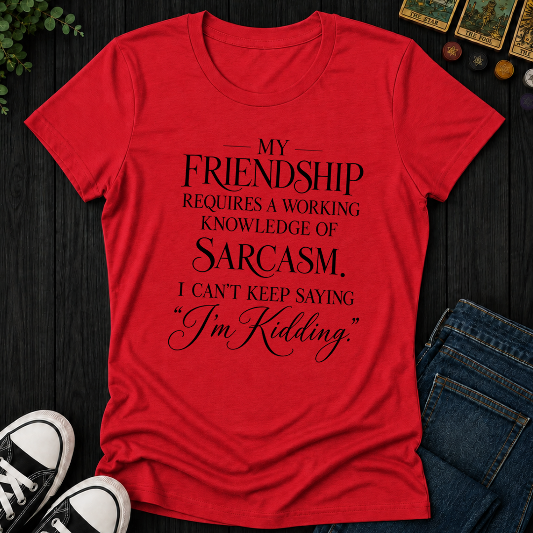Working Knowledge Of Sarcasm- Women's Fitted Tee