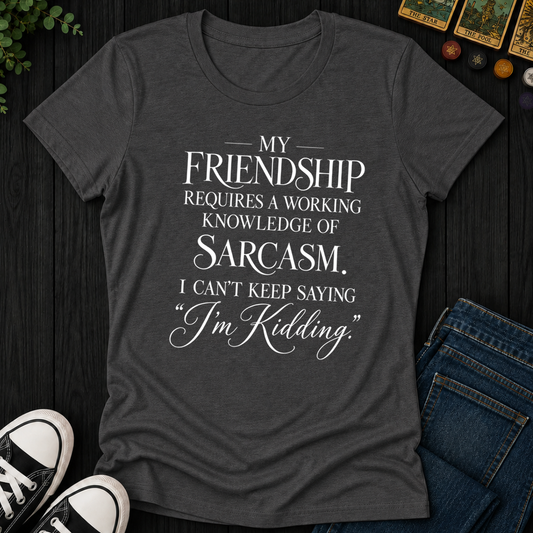 Working Knowledge Of Sarcasm- Women's Fitted Tee