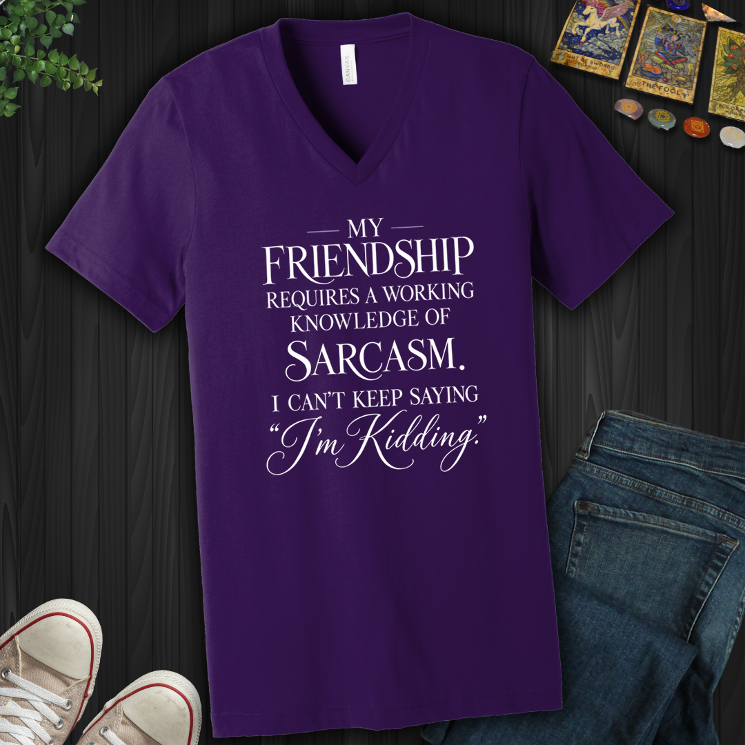 Working Knowledge Of Sarcasm- V-Neck