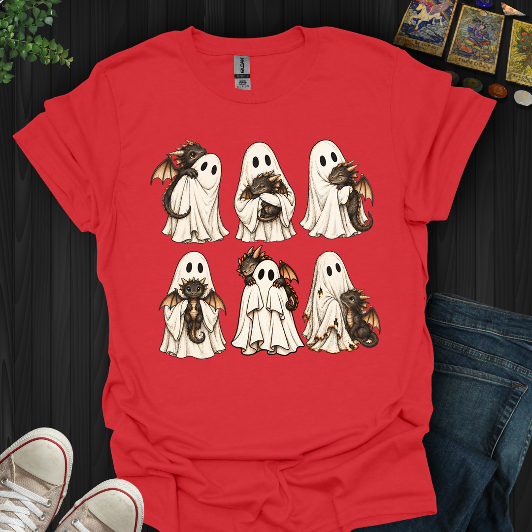 Ghost With Baby Dragon- T-Shirt