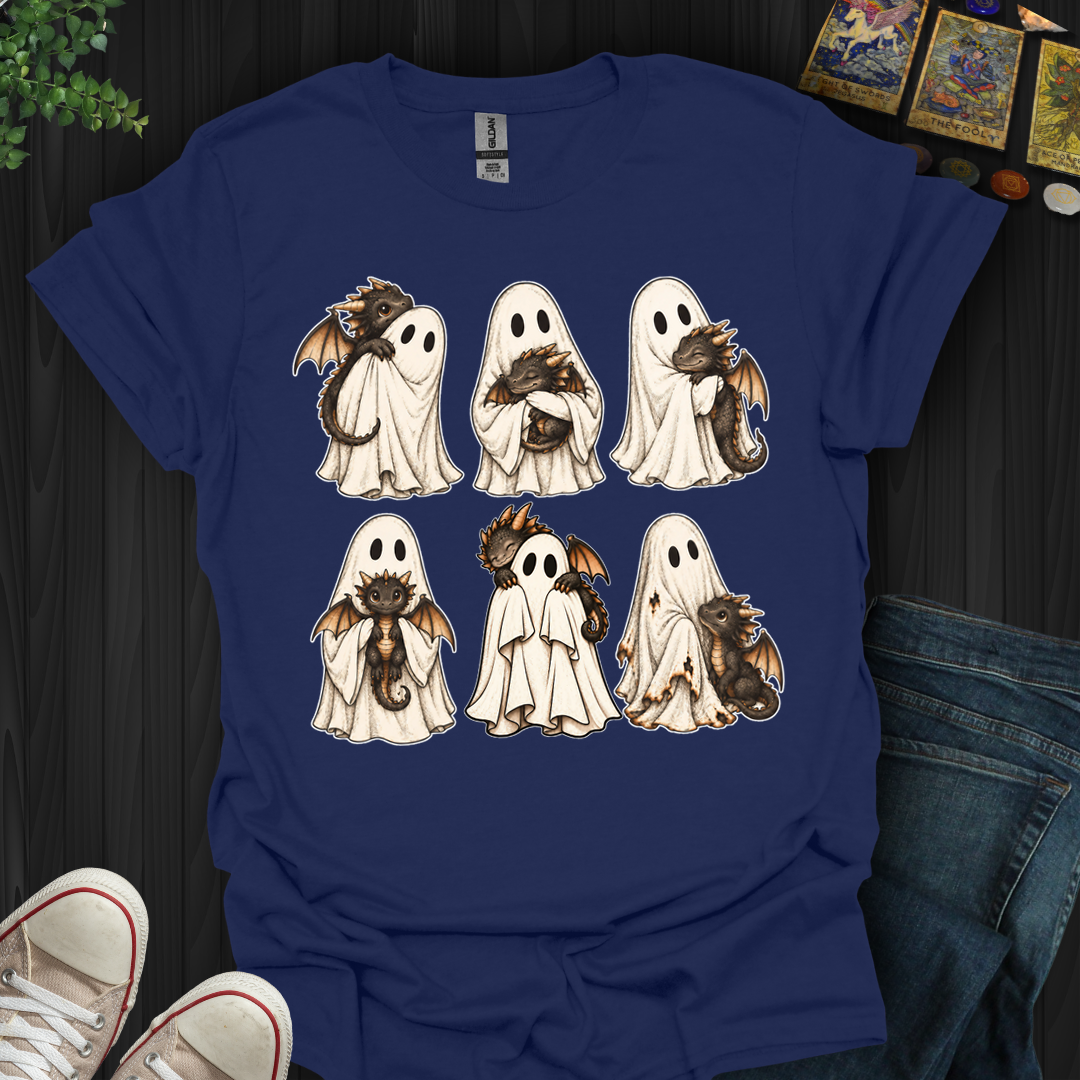 Ghost With Baby Dragon- T-Shirt