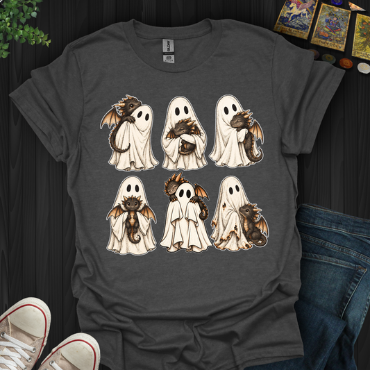 Ghost With Baby Dragon- T-Shirt