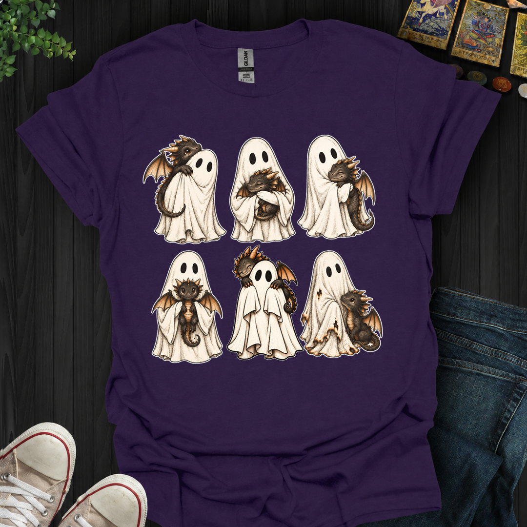 Ghost With Baby Dragon- T-Shirt
