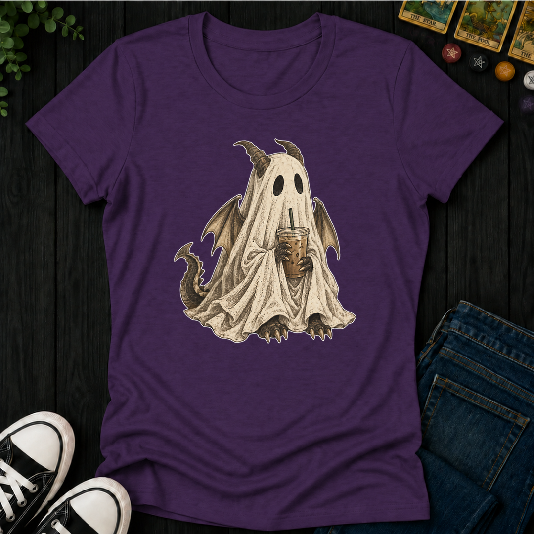 Ghost Dragon- Women's Fitted Tee