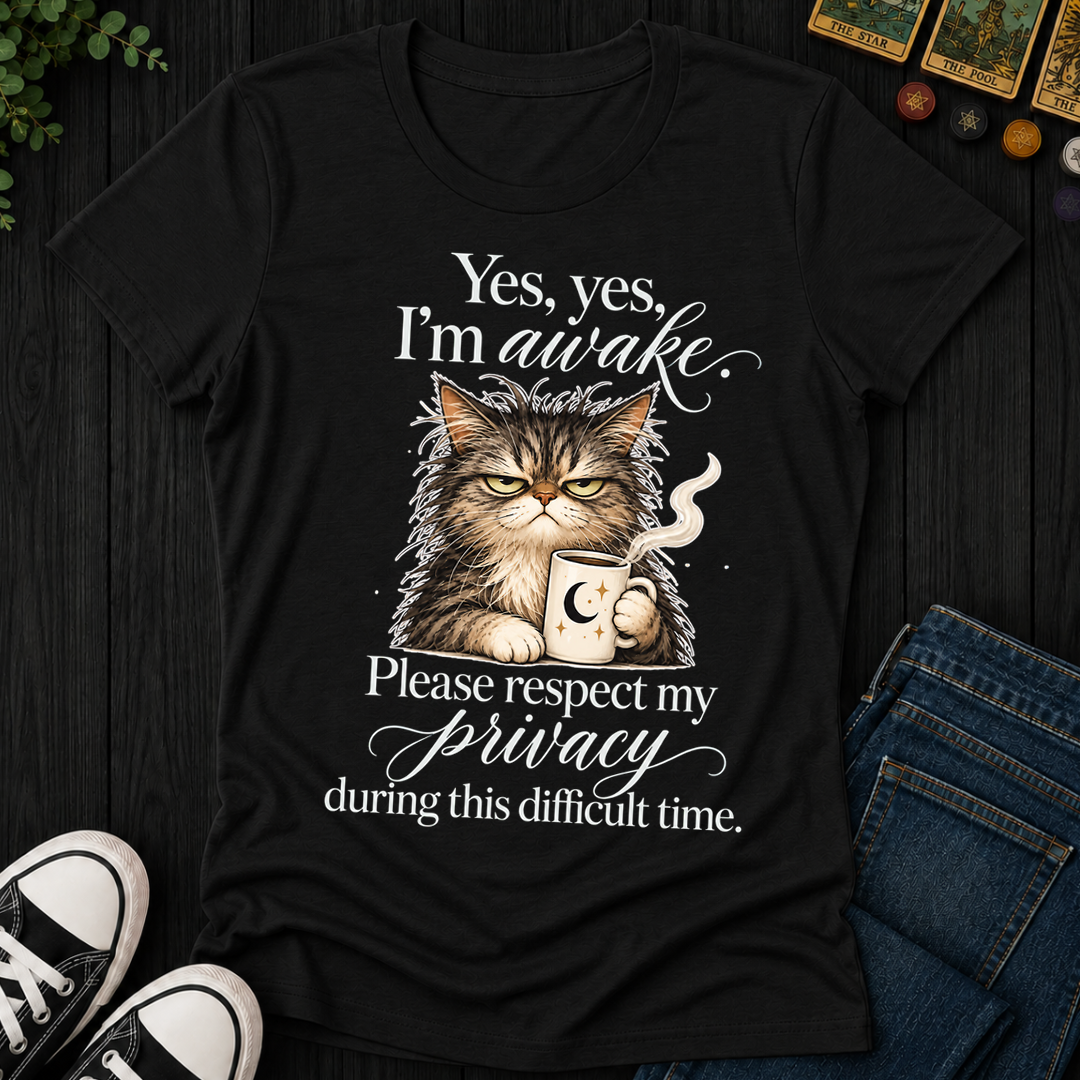 Yes Yes I'm Awake- Women's Fitted Tee