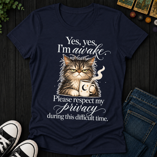Yes Yes I'm Awake- Women's Fitted Tee