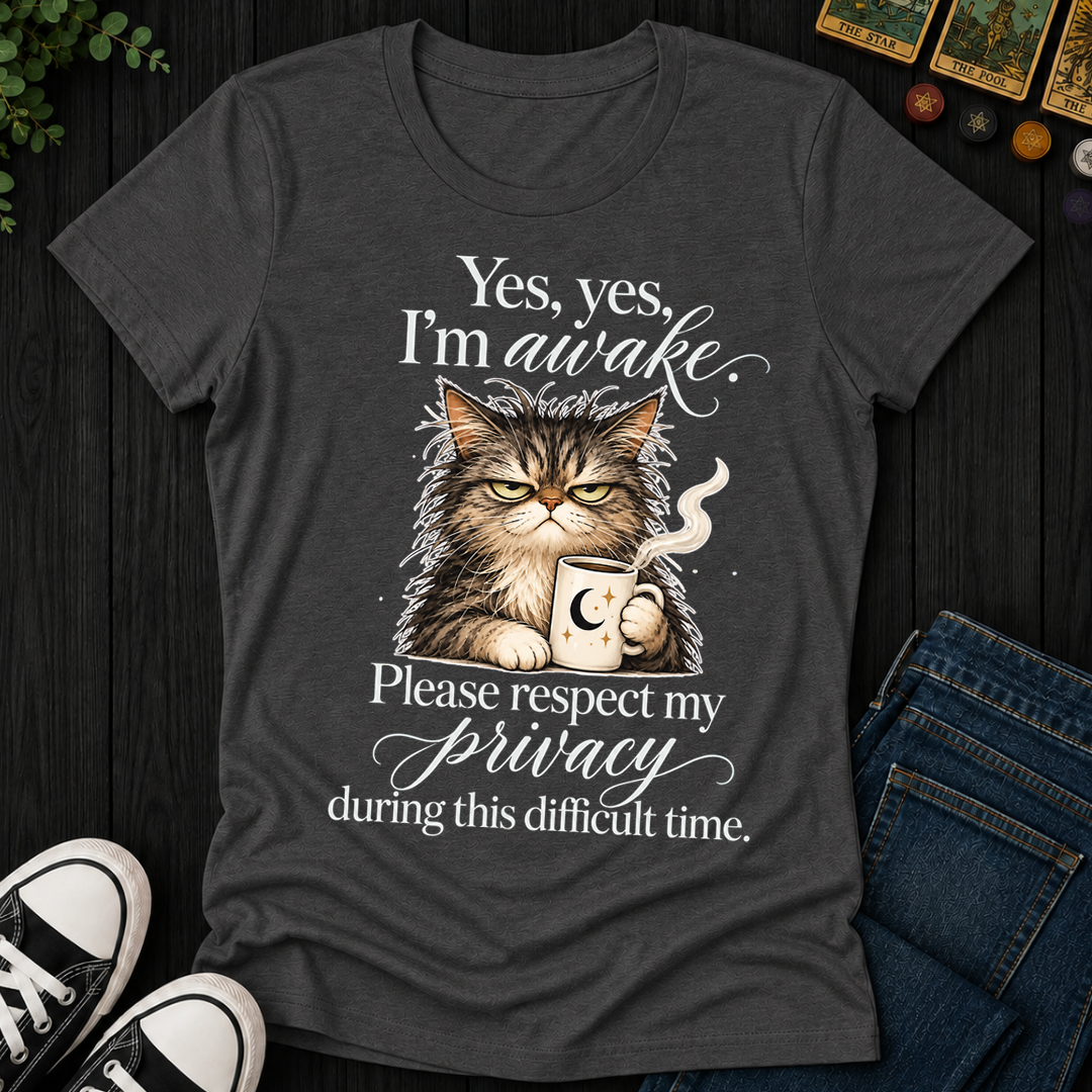 Yes Yes I'm Awake- Women's Fitted Tee