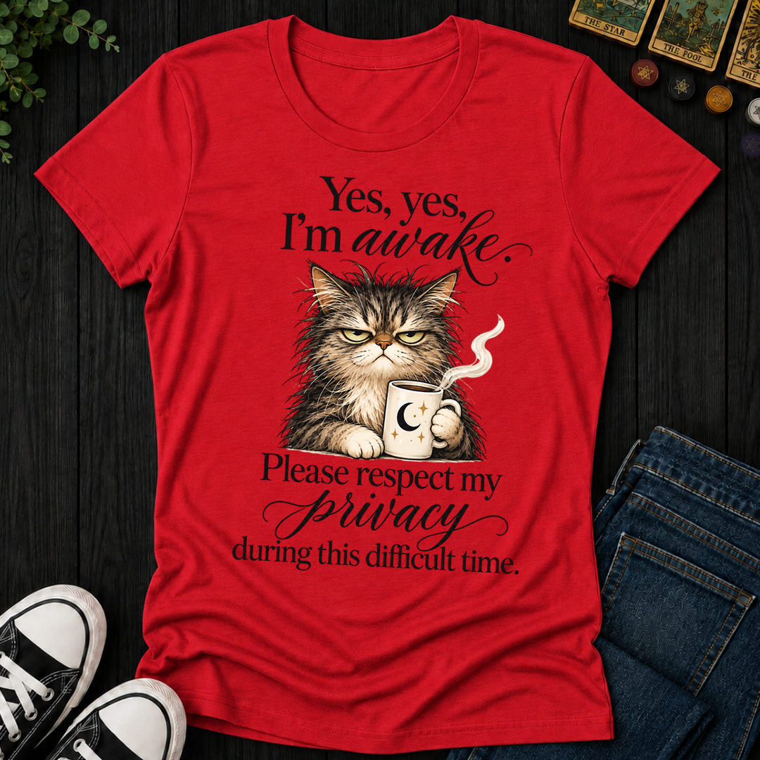 Yes Yes I'm Awake- Women's Fitted Tee