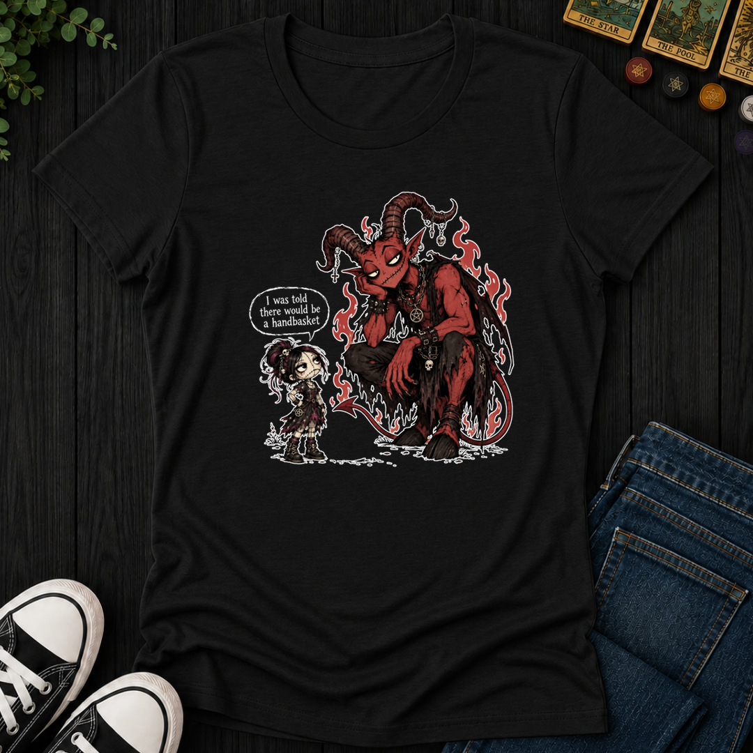 Handbasket- Women's Fitted Tee