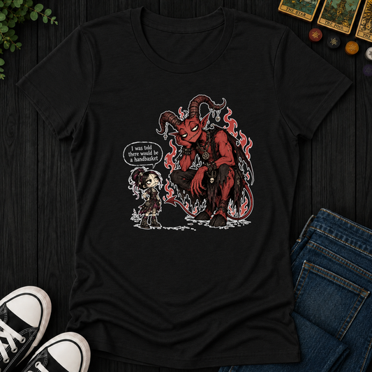 Handbasket- Women's Fitted Tee