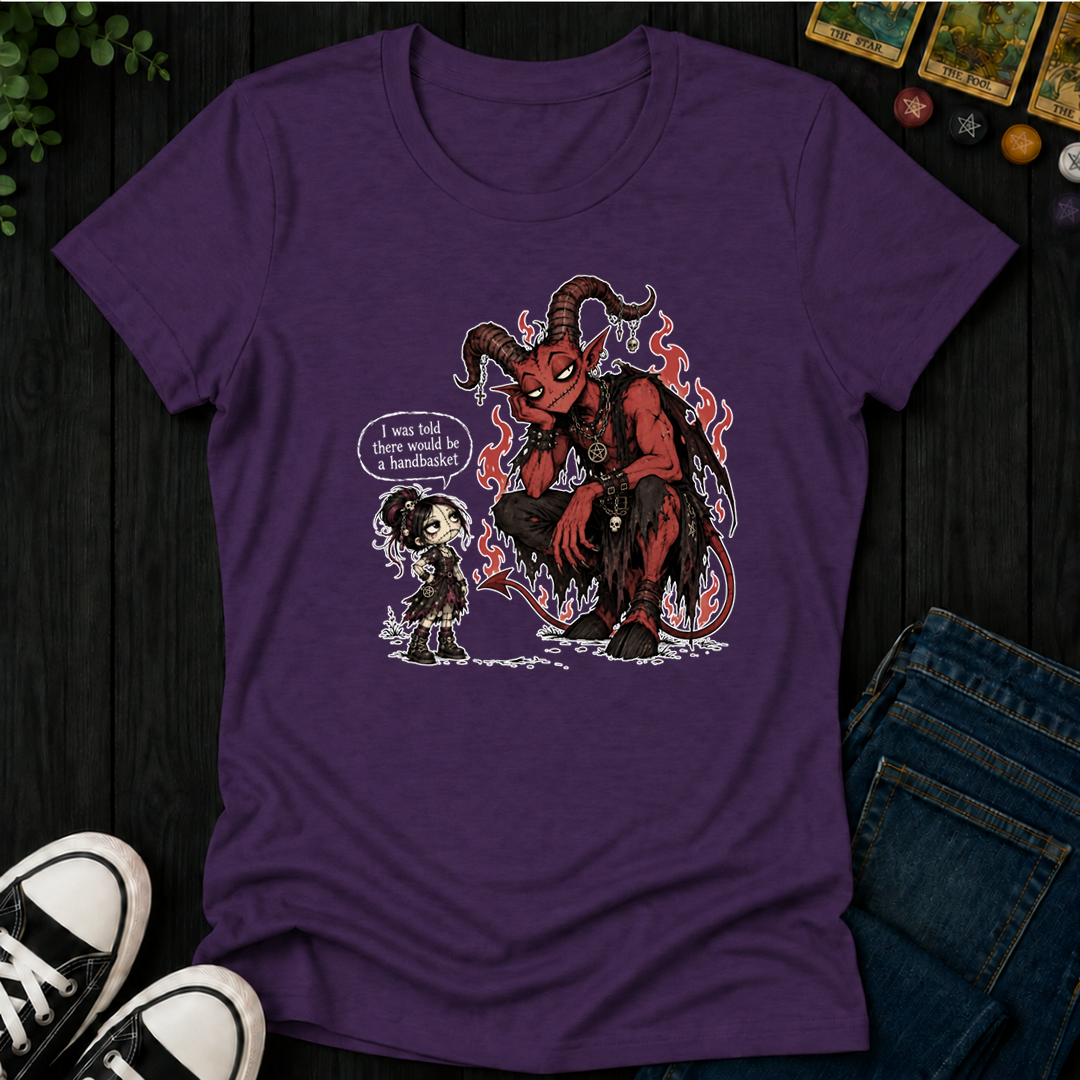 Handbasket- Women's Fitted Tee