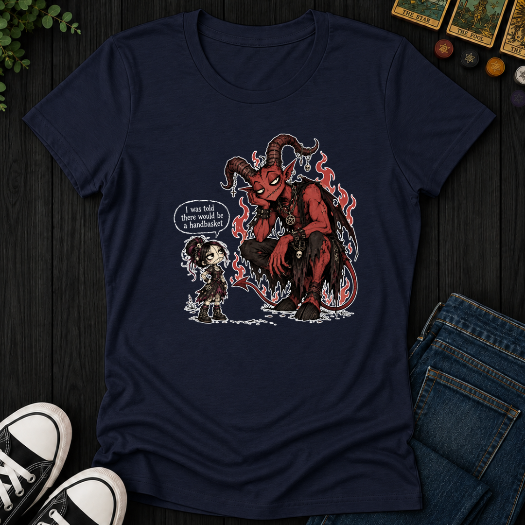 Handbasket- Women's Fitted Tee