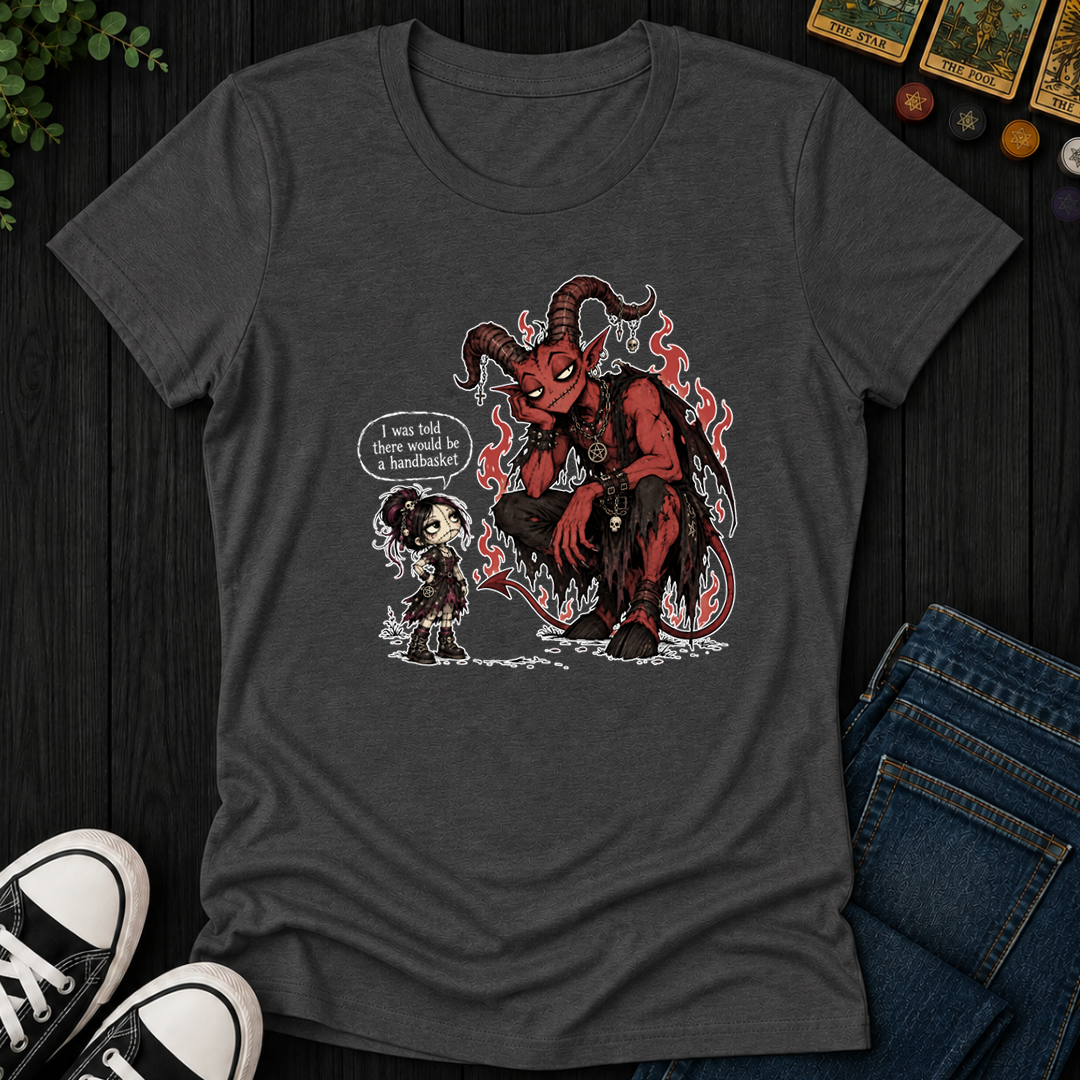 Handbasket- Women's Fitted Tee