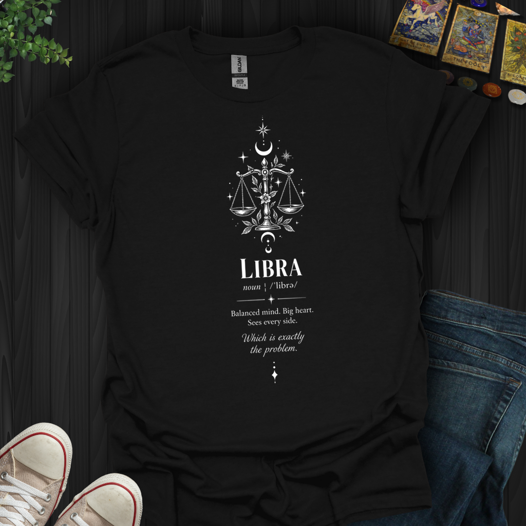 Libra Balanced Mind Big Heart- T-Shirt