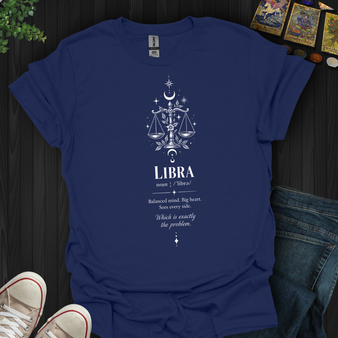 Libra Balanced Mind Big Heart- T-Shirt