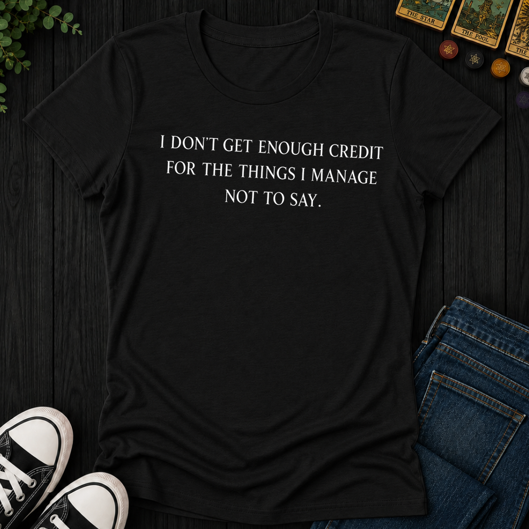 Don't Get Enough Credit- Women's Fitted Tee